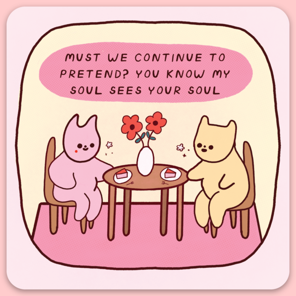 My Soul Sees Your Soul Sticker