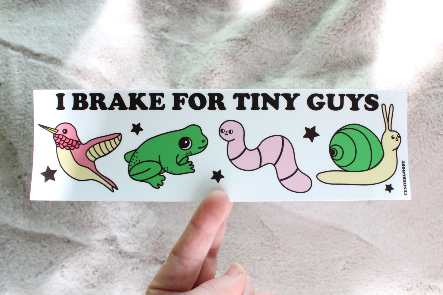 I Brake For Tiny Guys Bumper Sticker