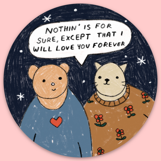 Love You Forever Sticker