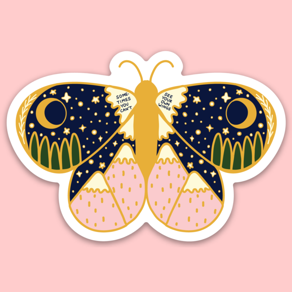 See Your Own Wings Sticker