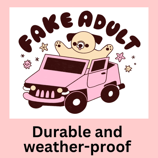 Fake Adult Bumper Sticker