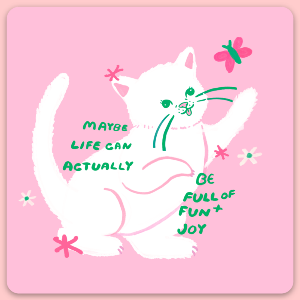 Full of Fun and Joy Sticker