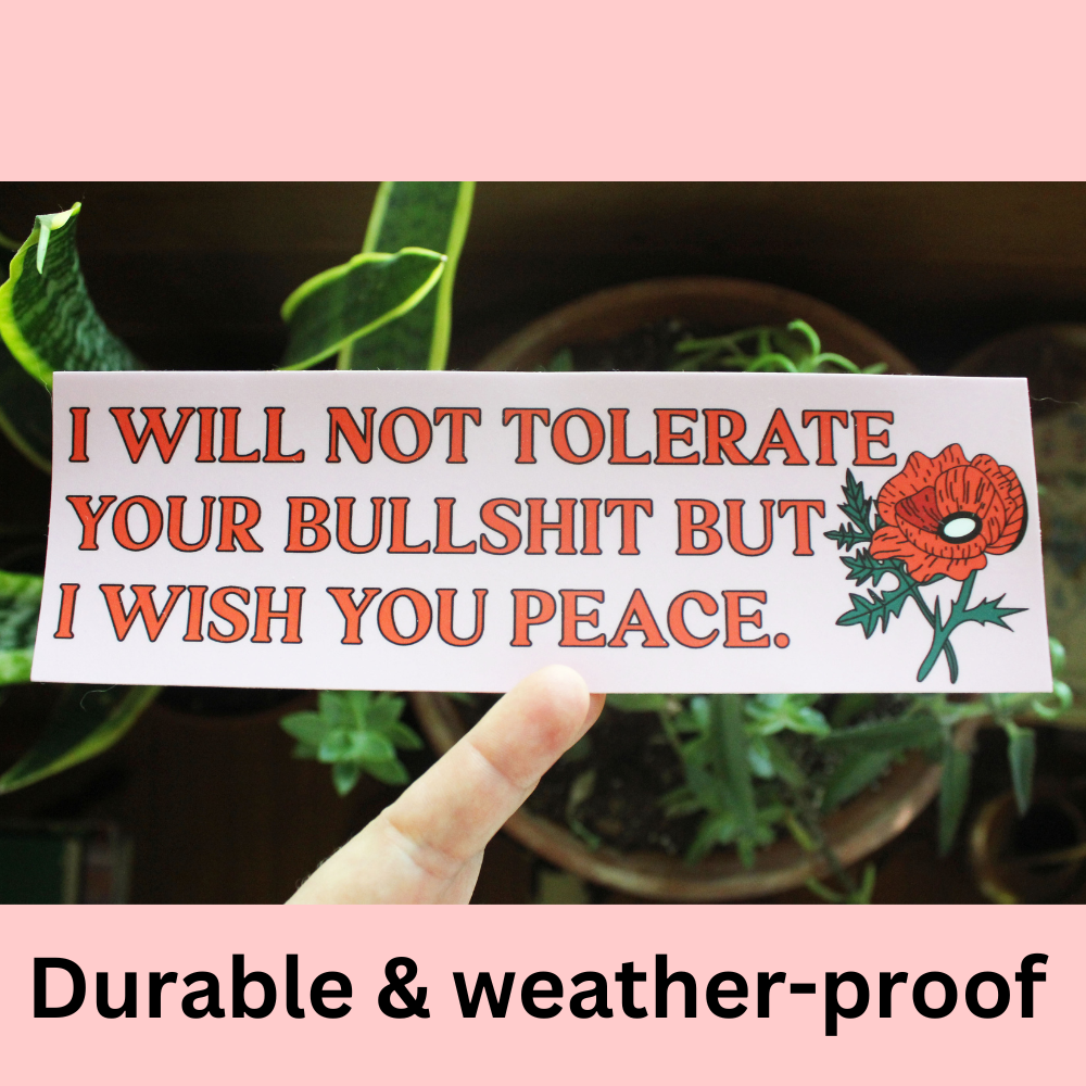 I Wish You Peace Bumper Sticker