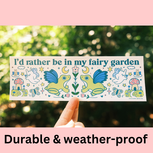 Fairy Garden Bumper Sticker