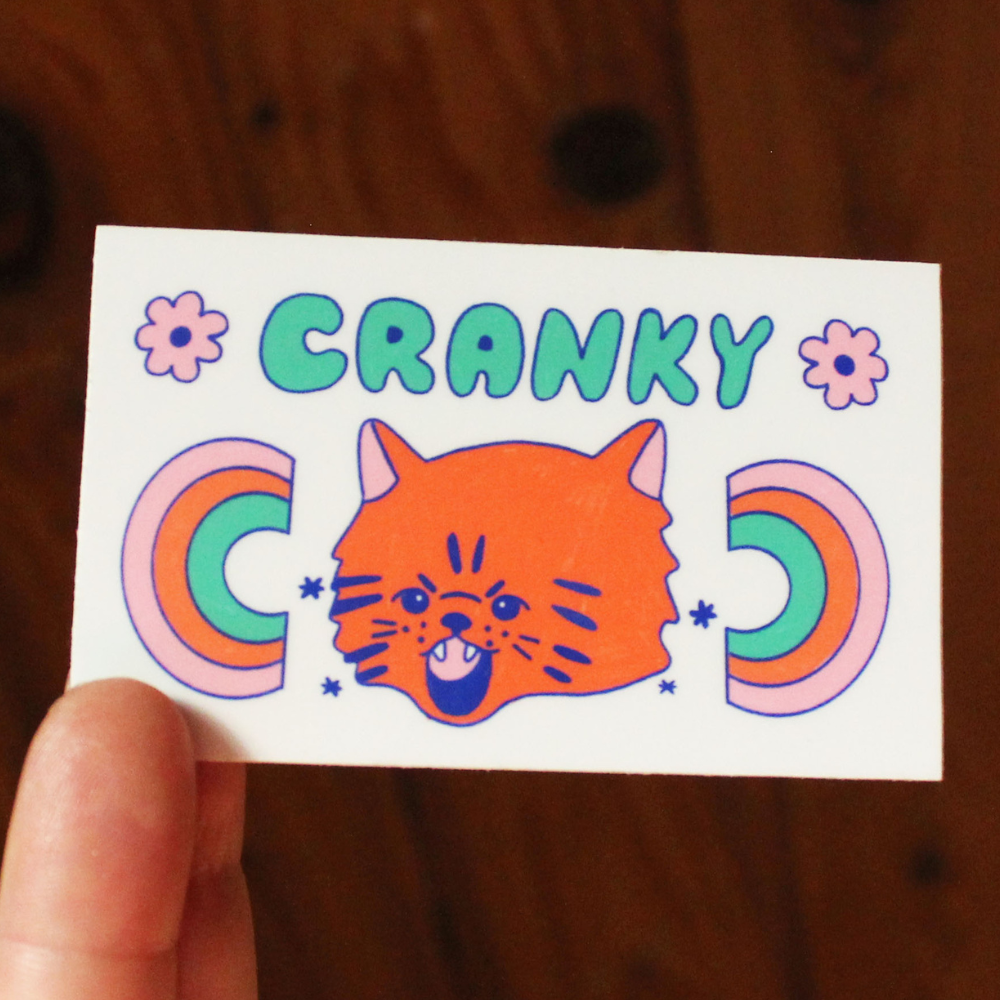 Cranky Sticker