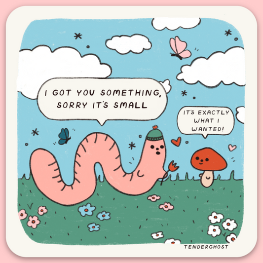 Worm Gift Sticker