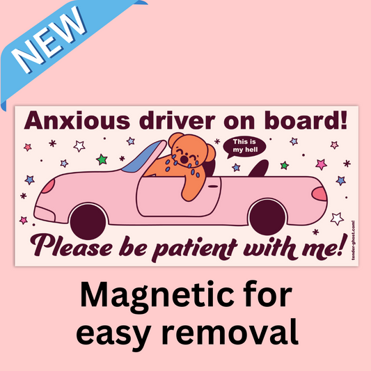 Anxious Driver Bumper Magnet