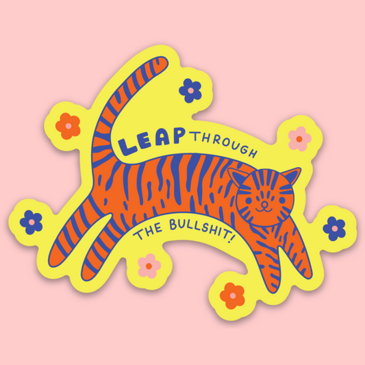 Leap Through Sticker