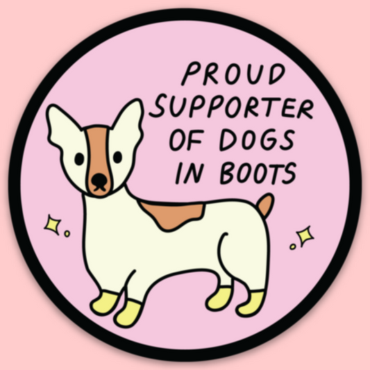 Dogs In Boots Sticker