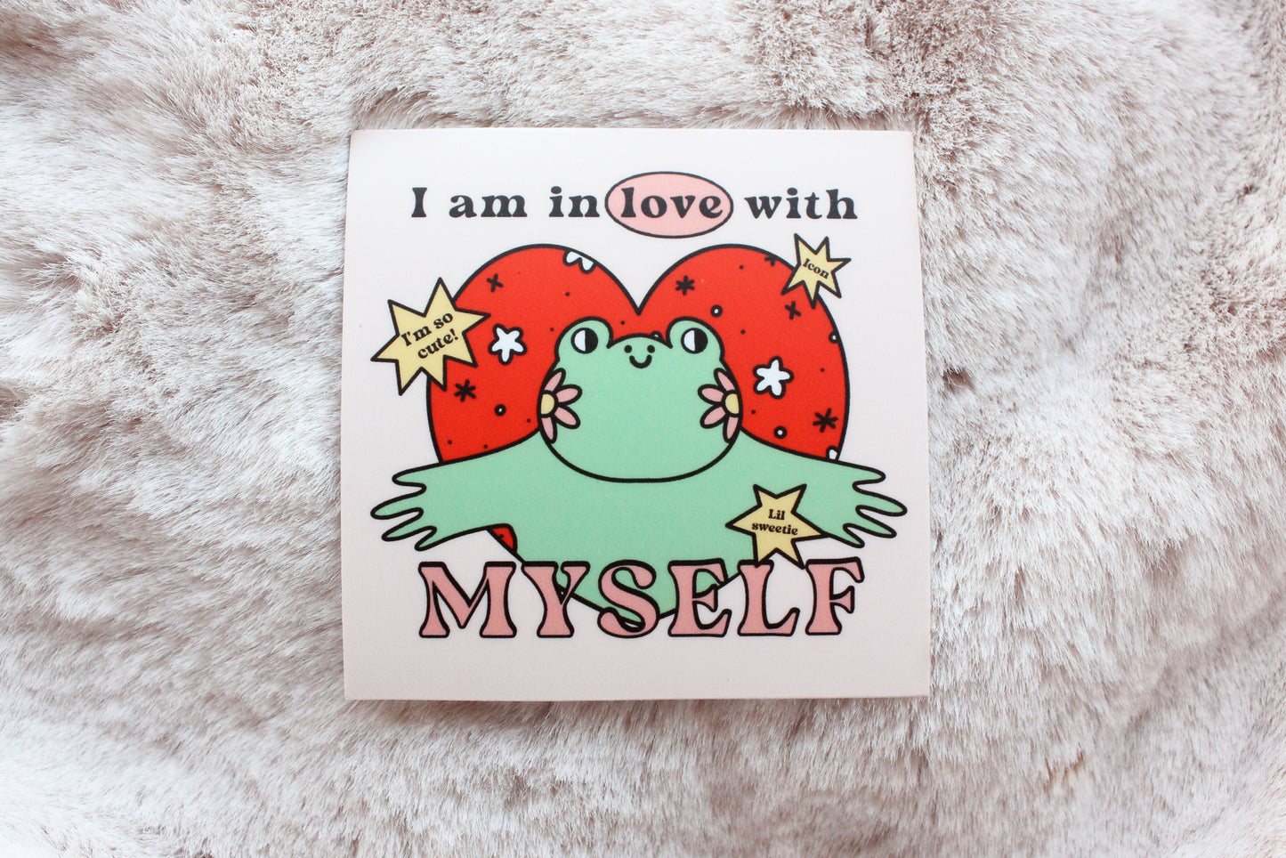 Love Myself Frog Sticker