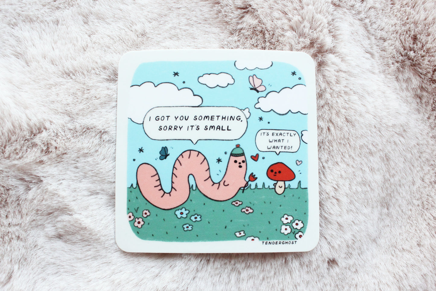 Worm Gift Sticker