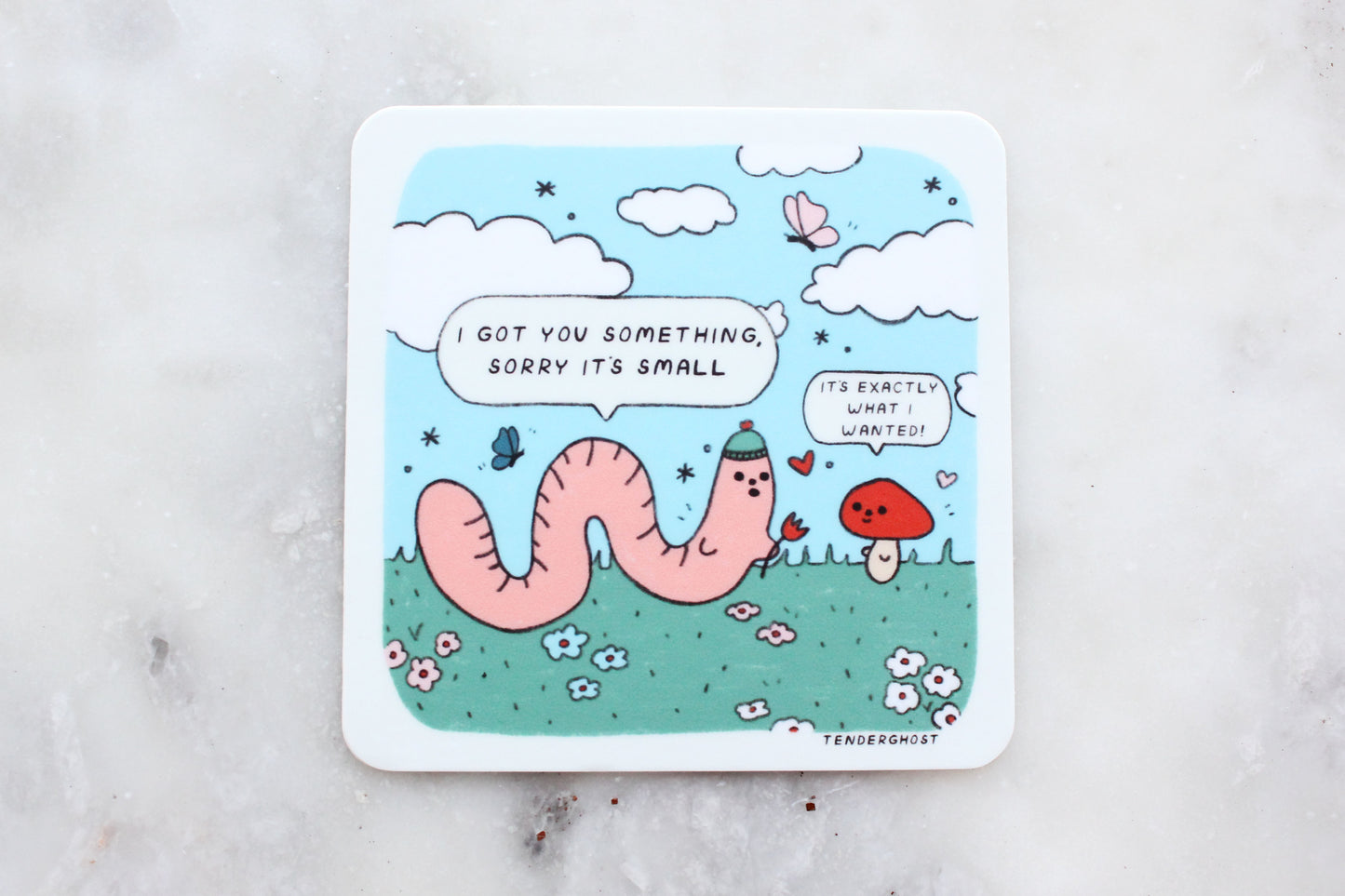 Worm Gift Sticker