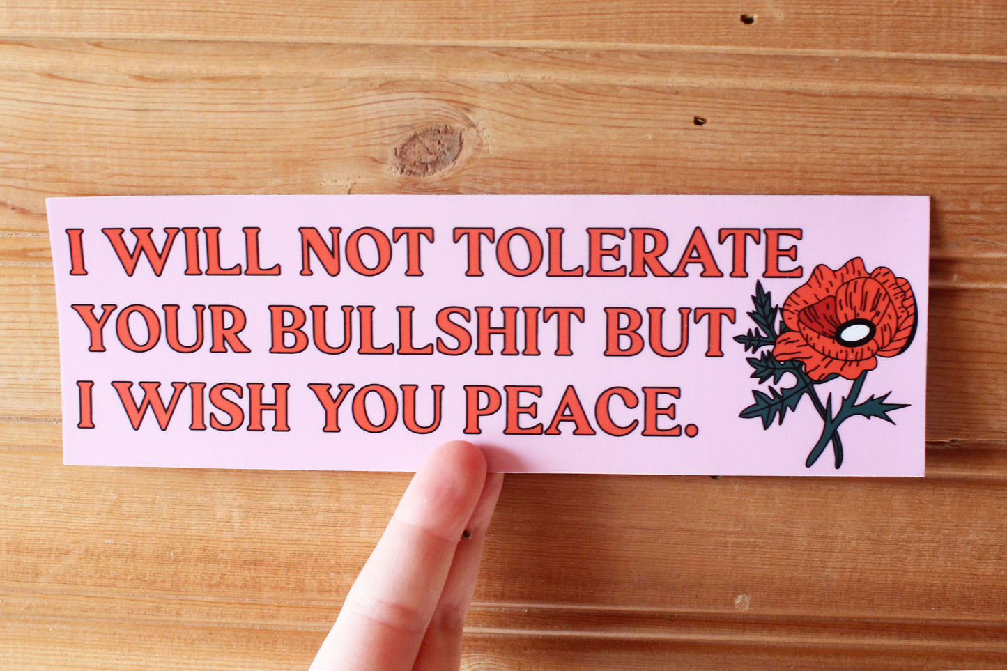 I Wish You Peace Bumper Sticker