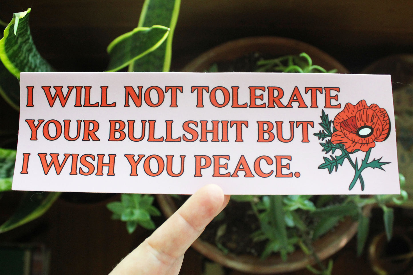 I Wish You Peace Bumper Sticker