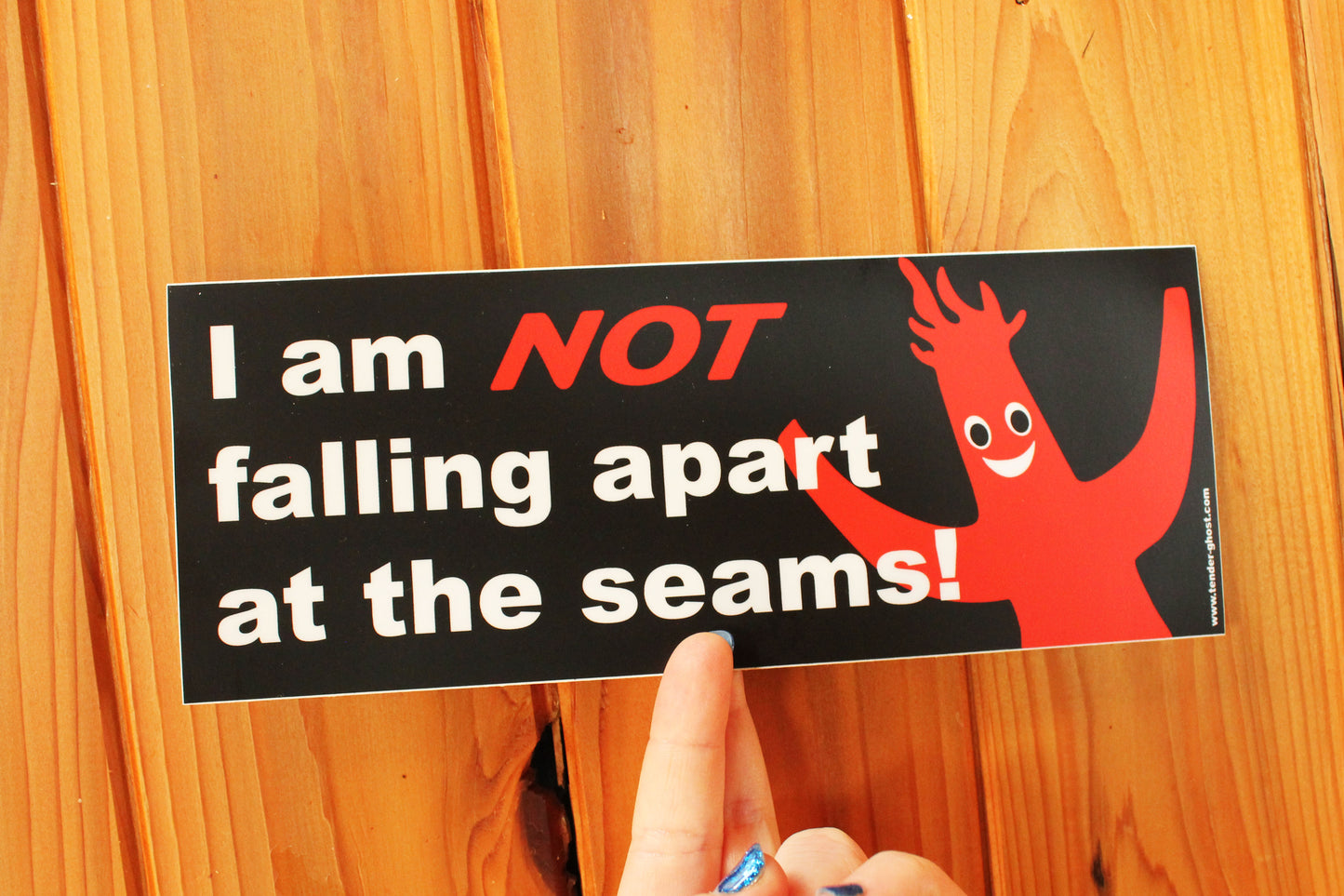 Falling Apart At The Seams Bumper Sticker